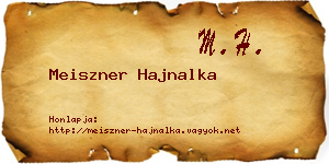 Meiszner Hajnalka névjegykártya